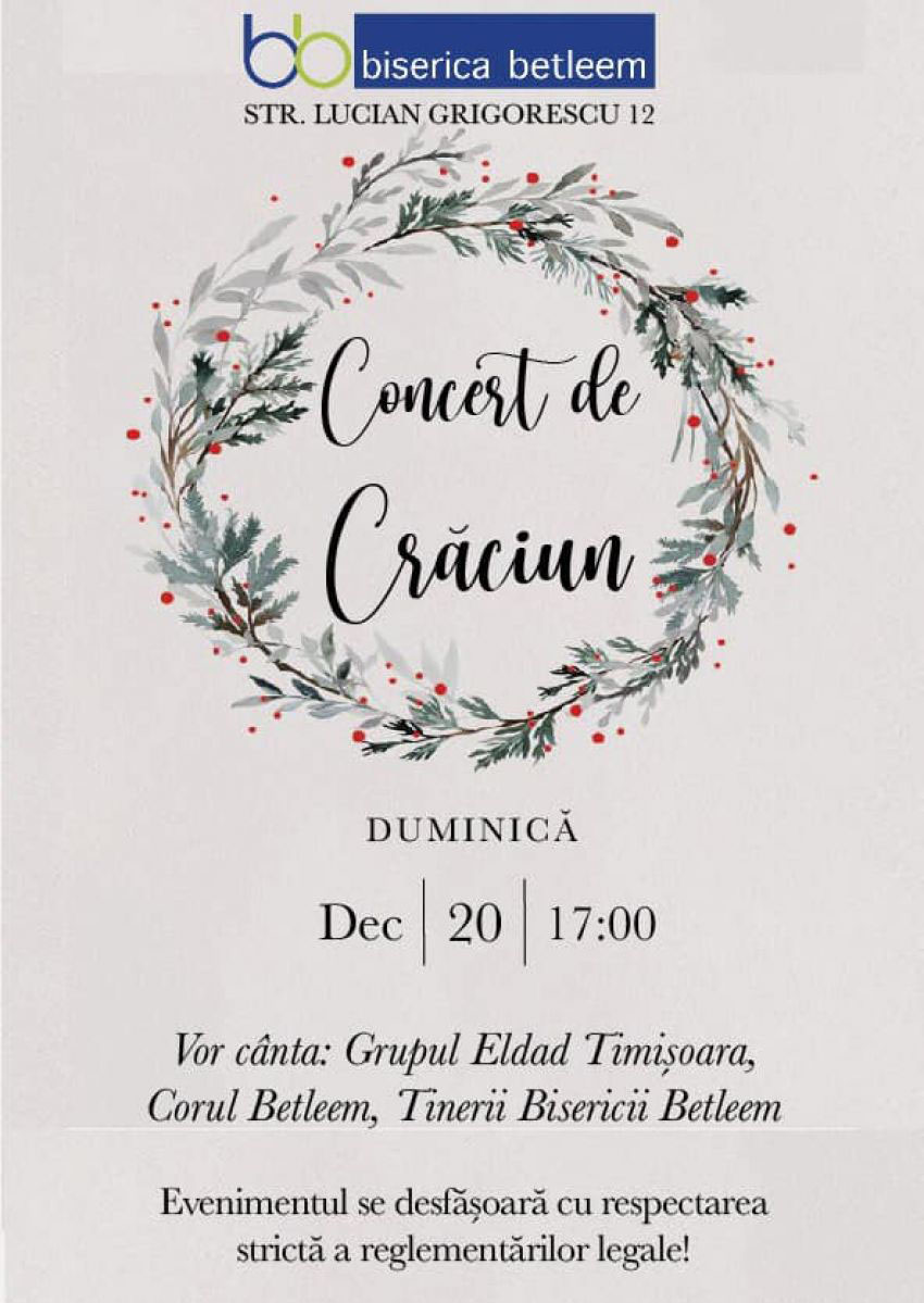Concert de Crăciun la Biserica Betleem Medgidia