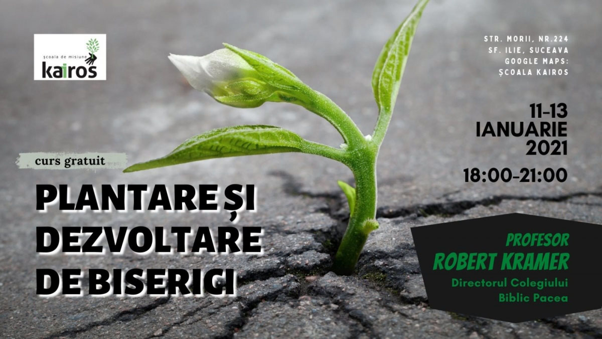 Plantare și dezvoltare de biserici – Curs deschis cu Robert Kramer la Școala Kairos
