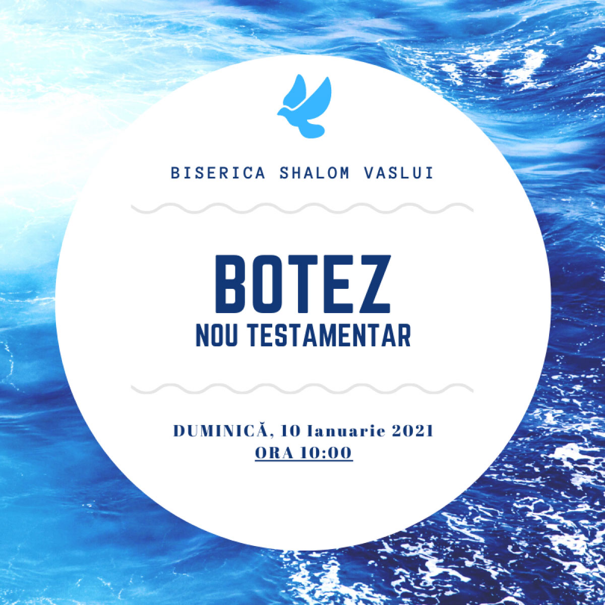 Botez la Biserica Shalom Vaslui