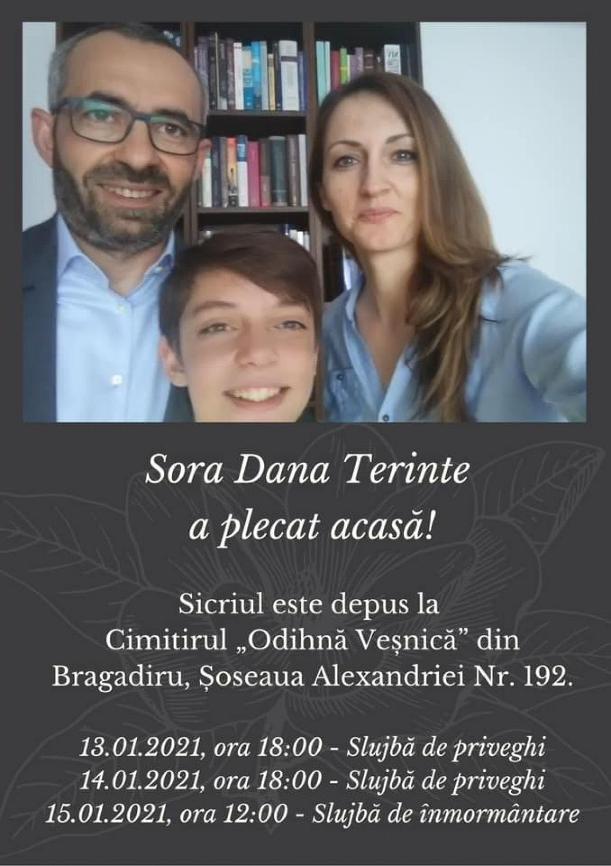Slujbe de priveghi şi înmormântare - Dana Terinte