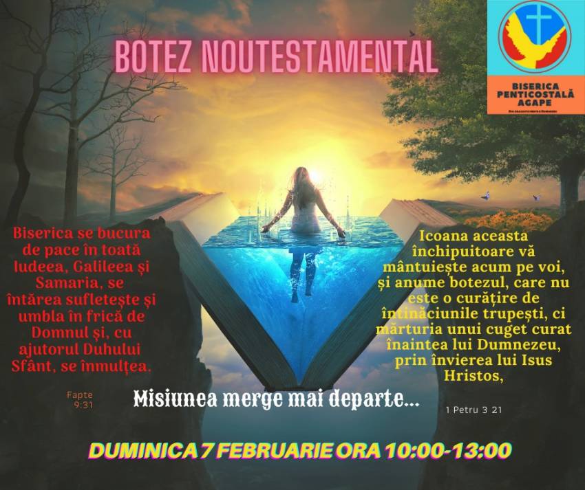 Botez la Biserica Agape Bârlad