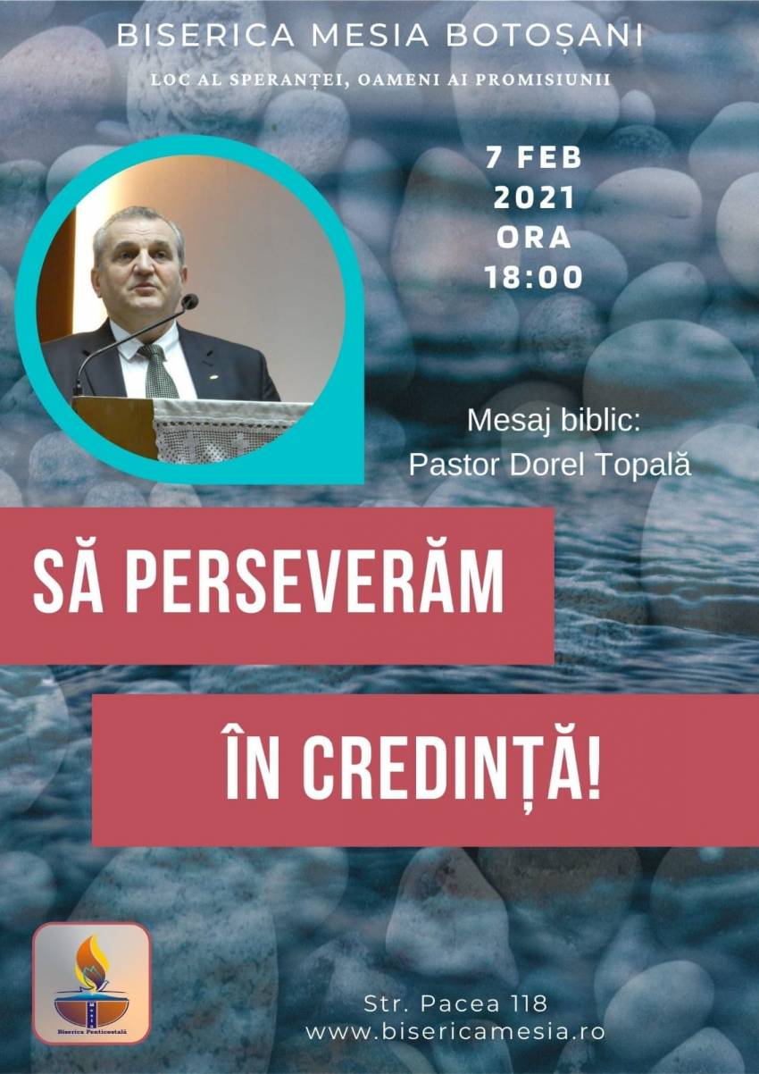 Dorel Topală la Biserica Mesia Botoșani