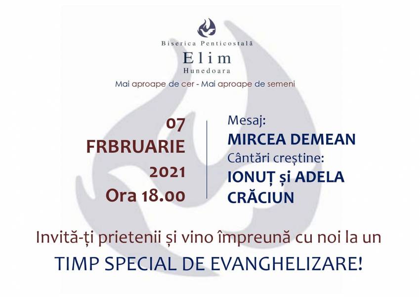 Mircea Demean și Ionuț & Adela Crăciun la Biserica Elim Hunedoara