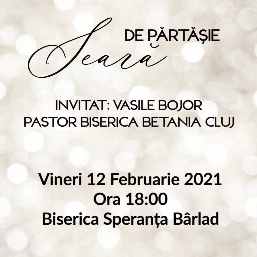 Vasile Bojor la Biserica Speranța Bârlad