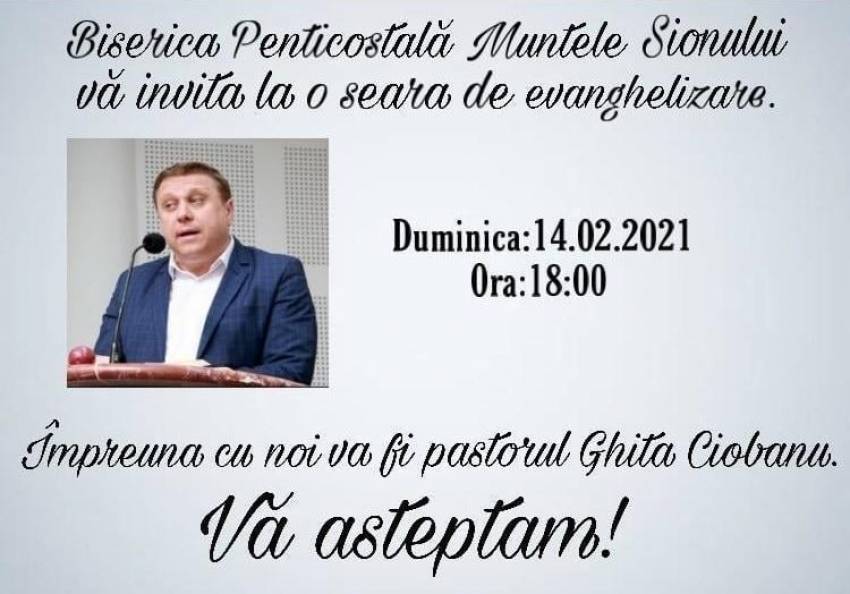 Ghiță Ciobanu la Biserica Muntele Sionului Baia Mare