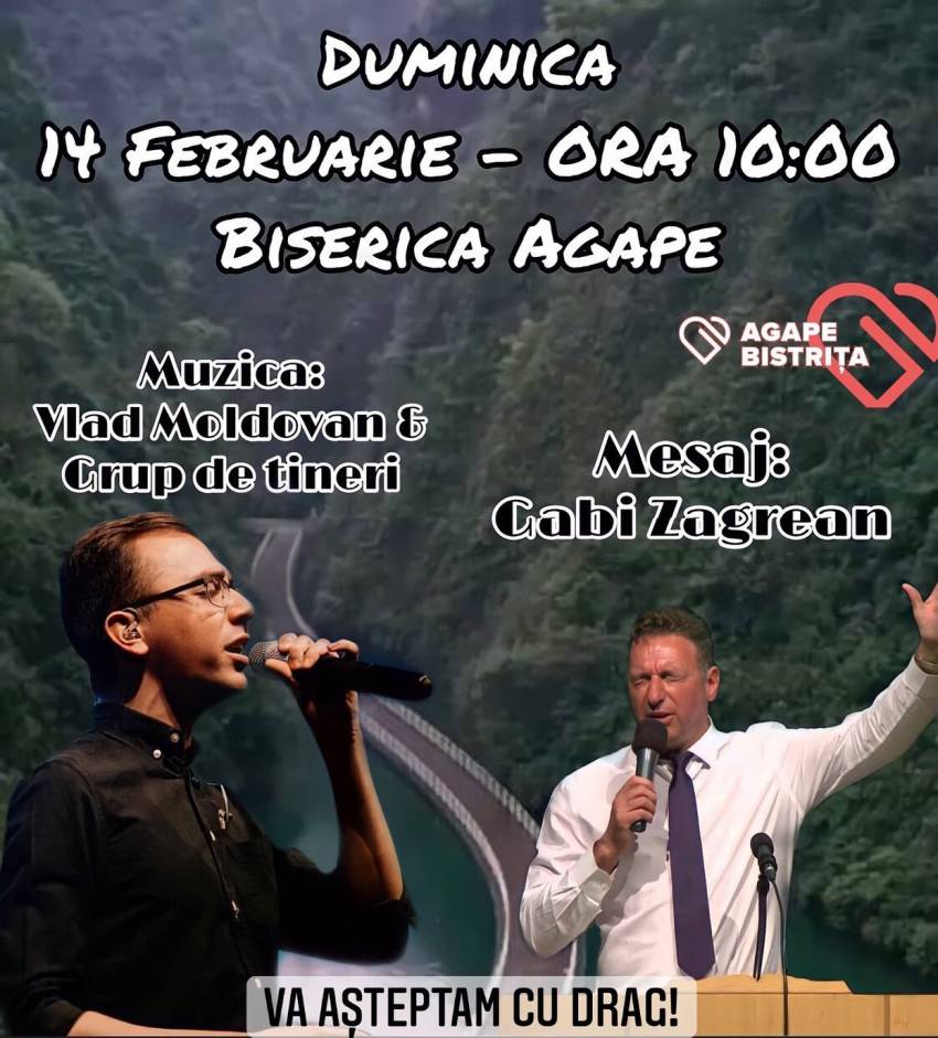 Gabi Zăgrean la Biserica Agape Bistriţa