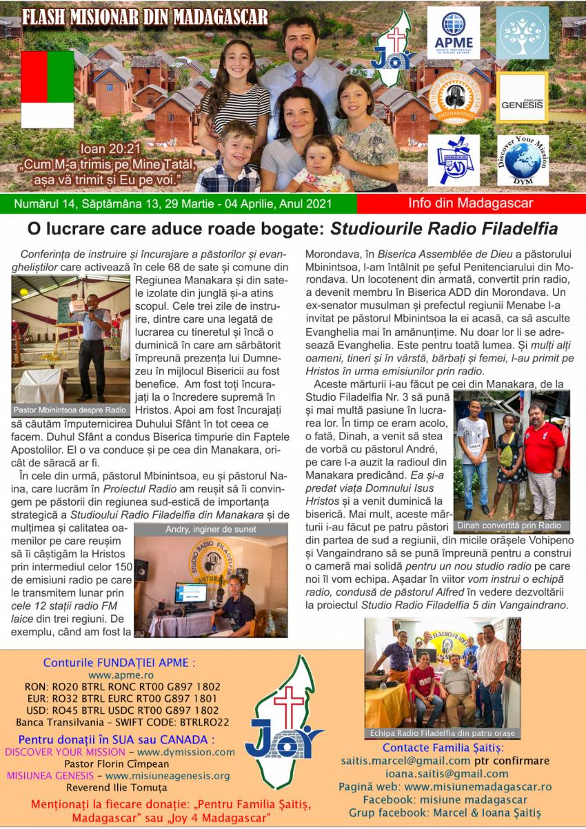 Flash Misionar din Madagascar Nr.14 & 15