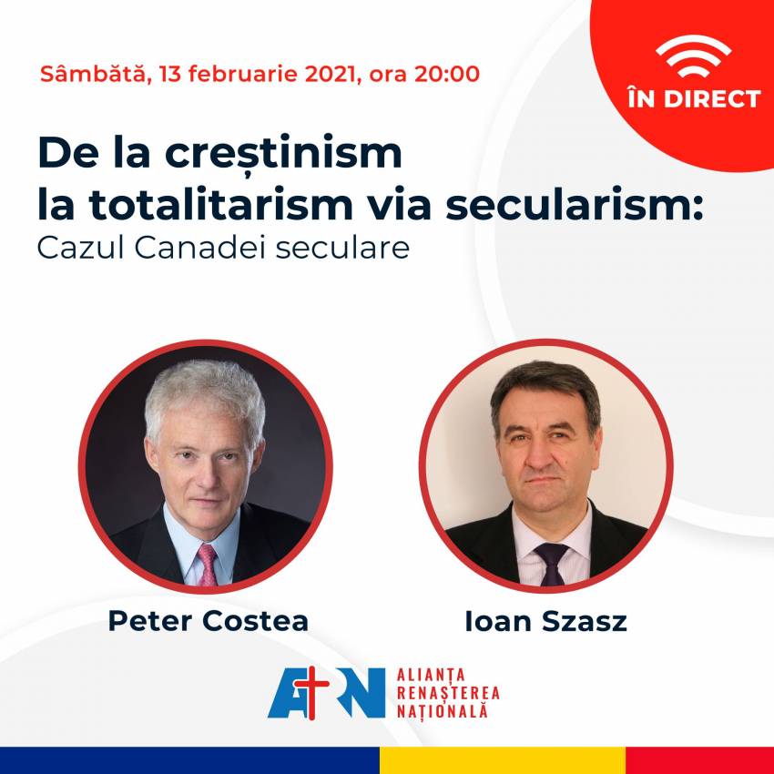 LIVE: De la creștinism la totalitarism via secularism ◉ Peter Costea în dialog cu Ioan Szasz
