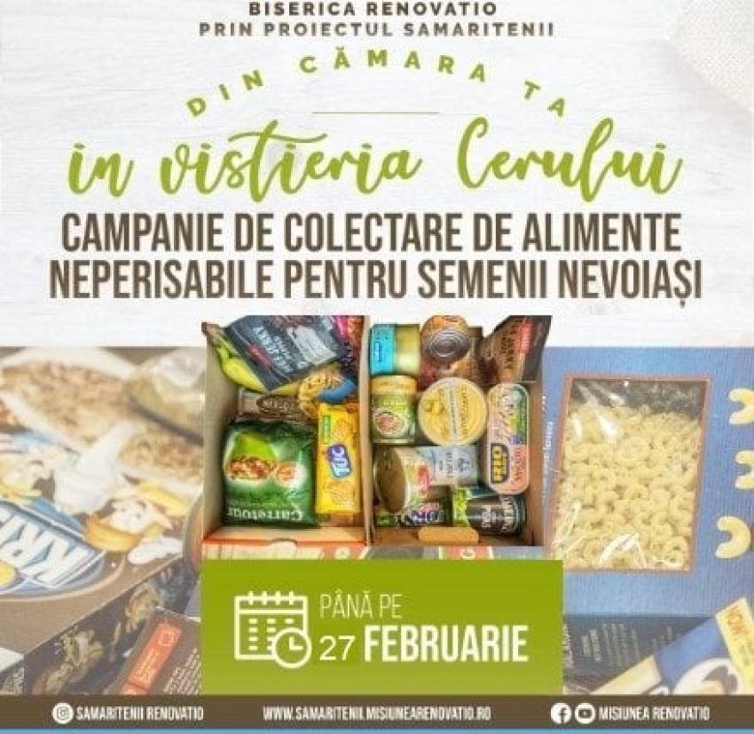 Proiectul Samaritenii ◉ Din cămara ta în vistieria Cerului!
