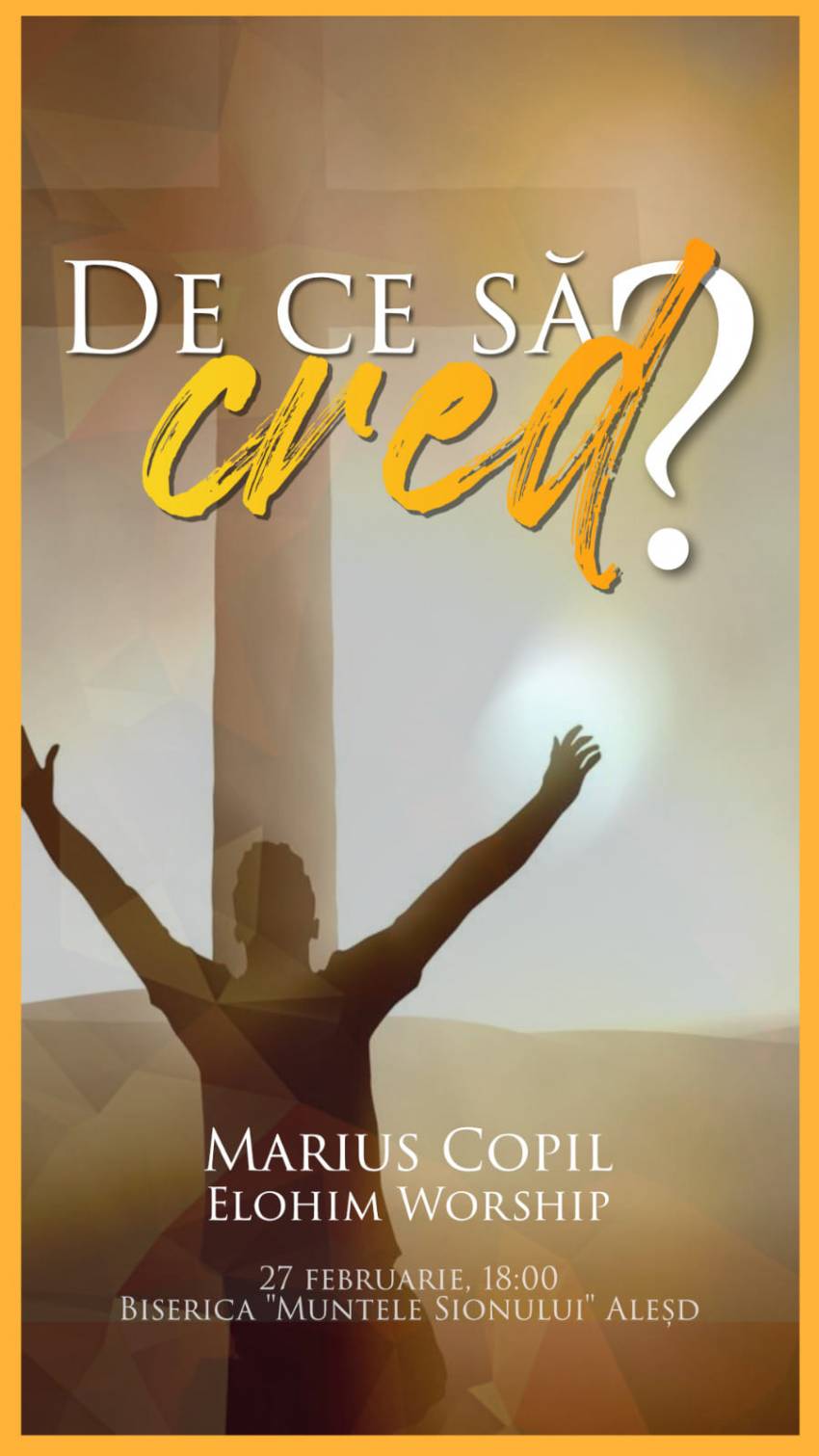 Întâlnire zonală de tineret cu Marius Copil & Elohim Worship la Biserica Muntele Sionului Aleşd