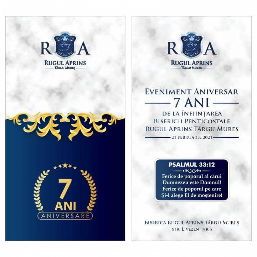 Aniversare 7 ani la Biserica Rugul Aprins Târgu Mureș