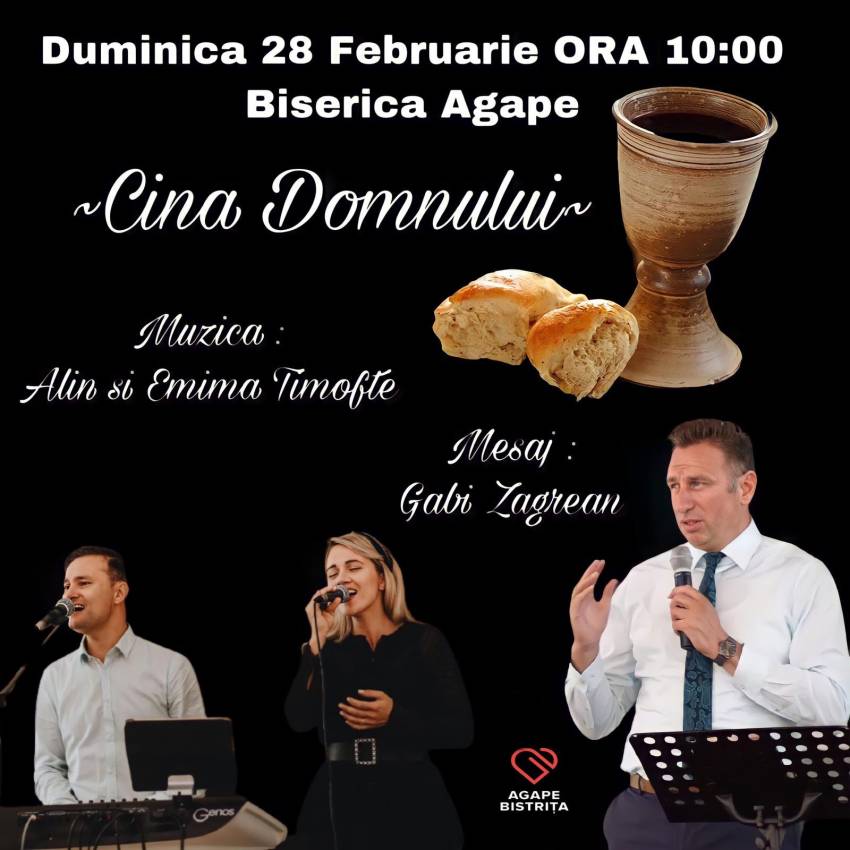 Gabi Zăgrean și Alin & Emima Timofte la Biserica Agape Bistriţa