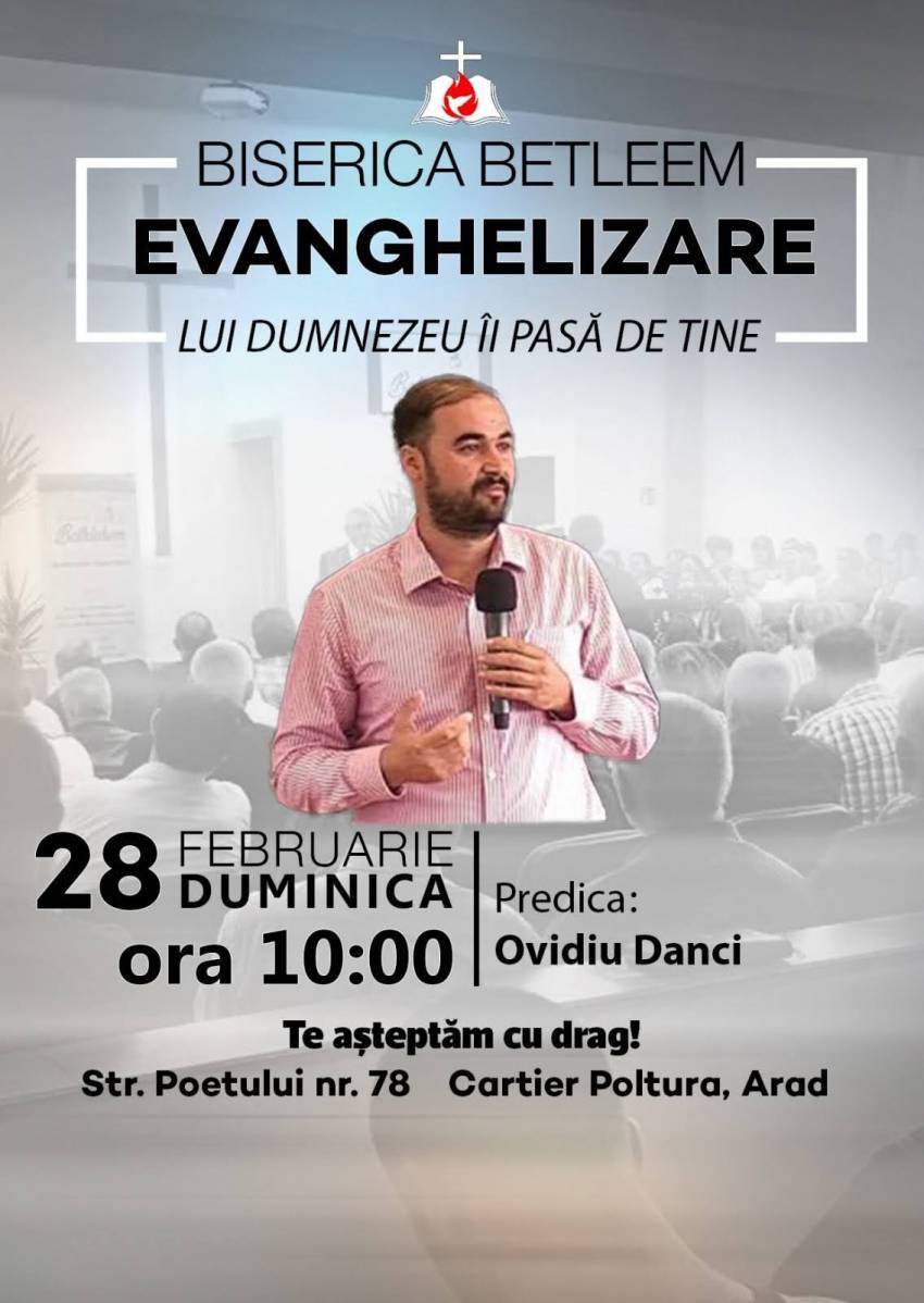 Ovidiu Danci la Biserica Betleem Arad