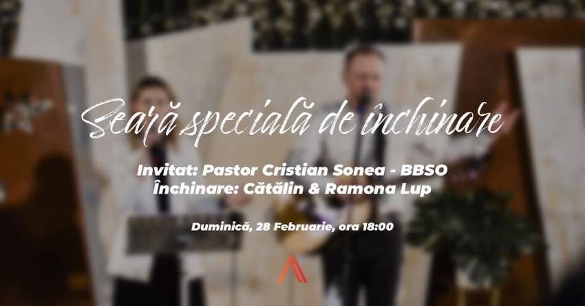 Cristi Sonea la Biserica Adoratio Florești