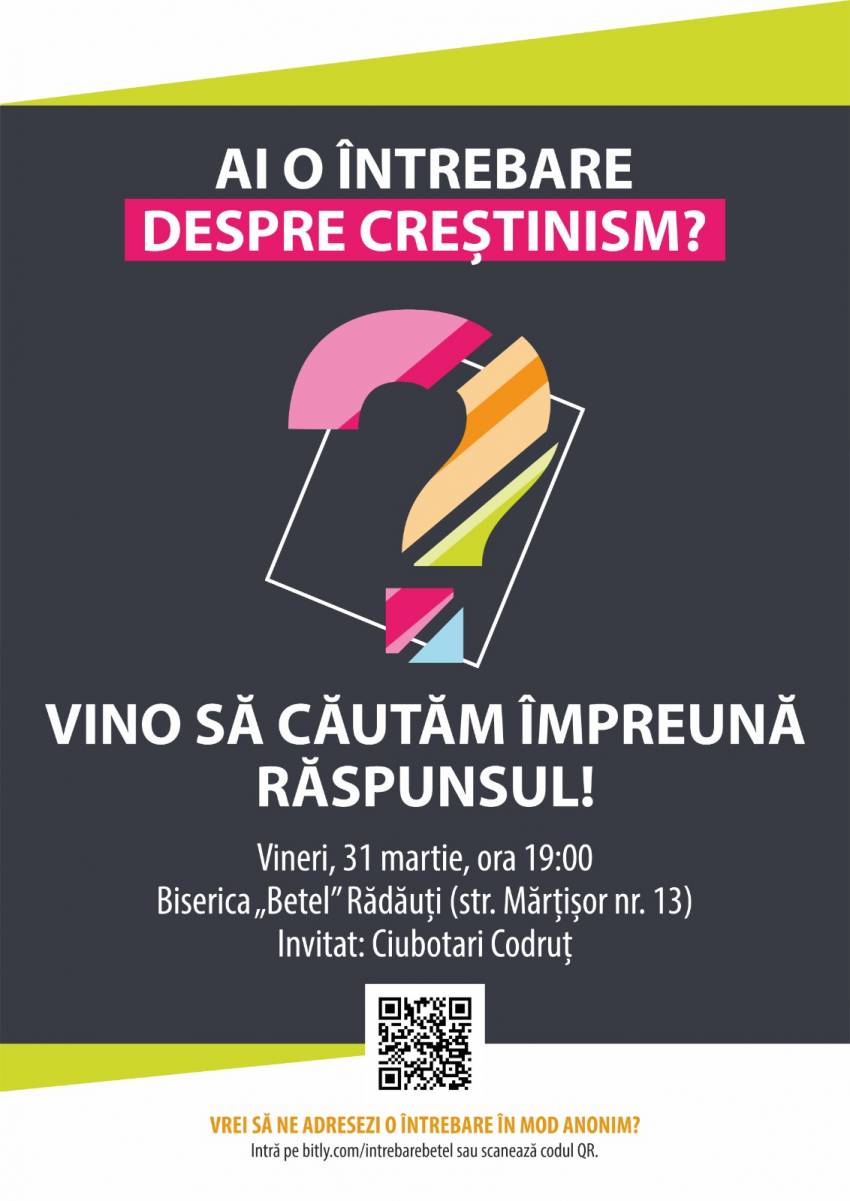Codruț Ciubotari la Biserica Betel Rădăuți