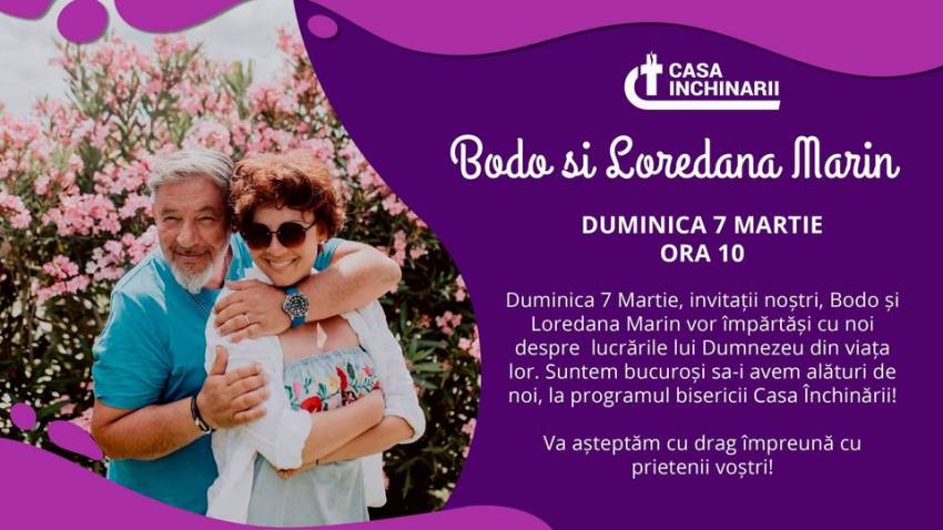 Bodo & Loredana Marin la Biserica Casa Închinării Târgu Mureș