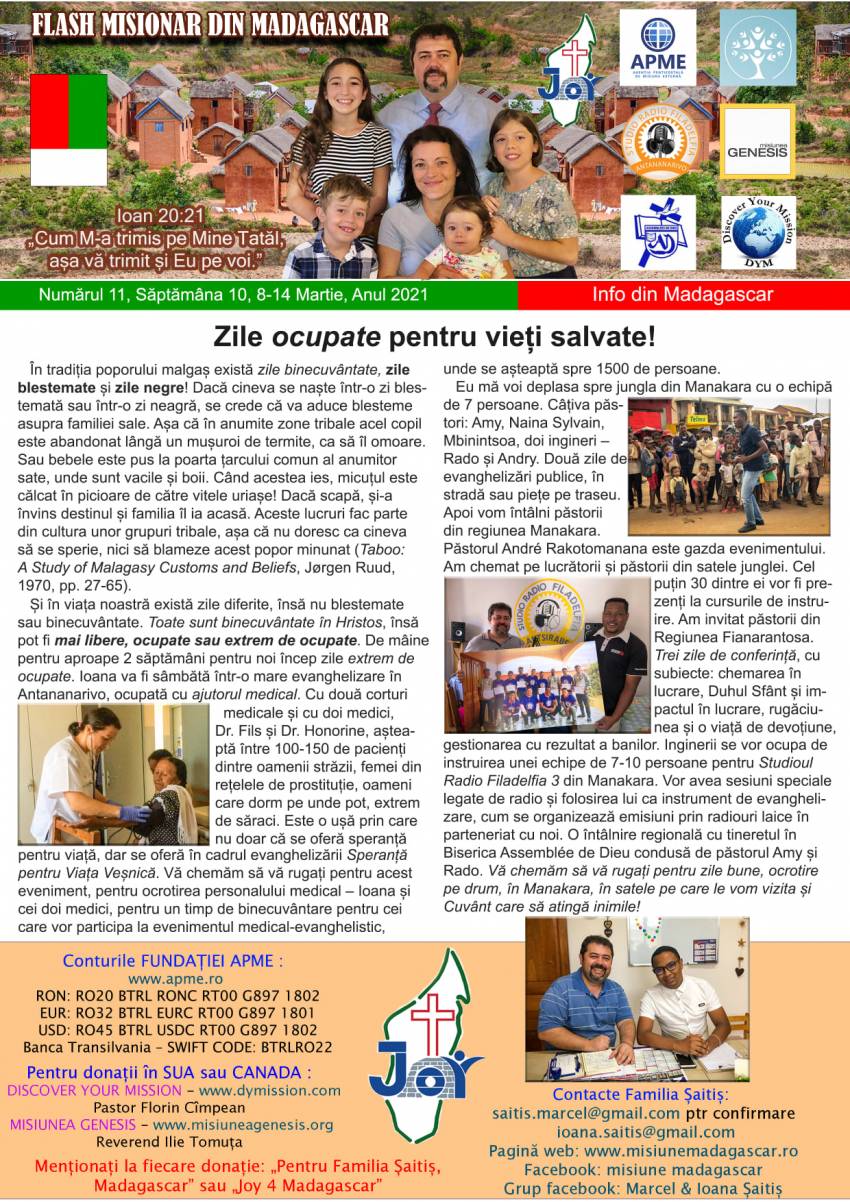 Flash Misionar din Madagascar Nr.11