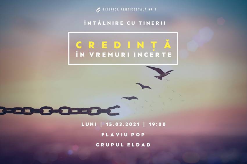 Întâlnire de tineret cu Flaviu Pop & Grupul Eldad la Biserica Penticostală Nr. 1 Cluj-Napoca