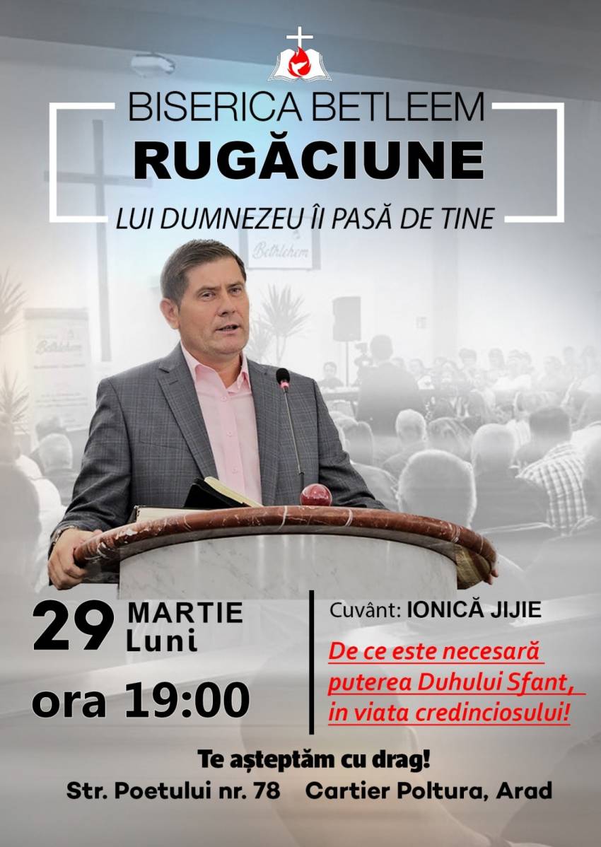 Ionică Jijie la Biserica Betleem Arad 