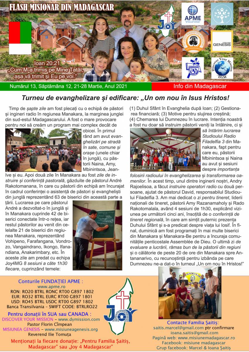 Flash Misionar din Madagascar Nr.12 & 13