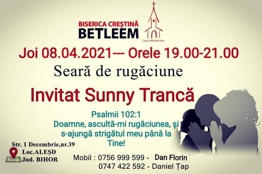 Sunny Trancă la Biserica Betleem Aleșd