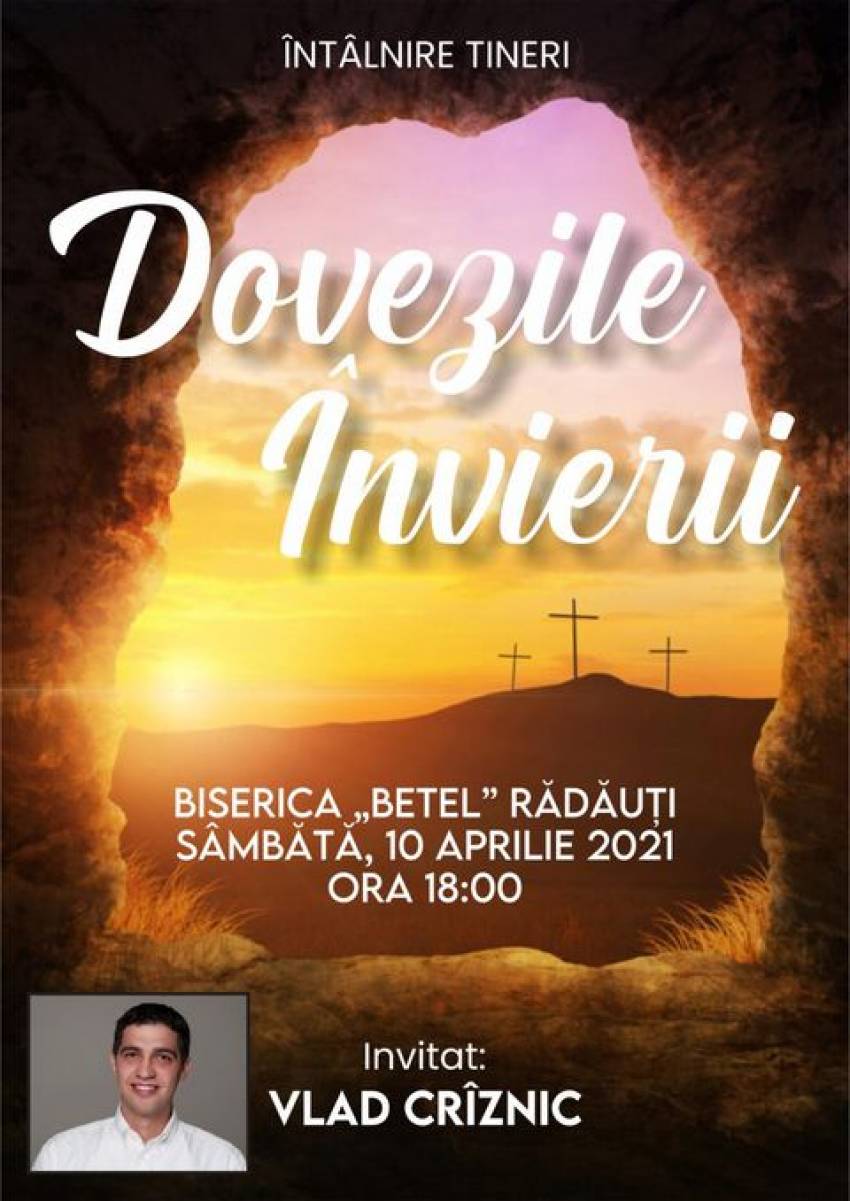Întâlnire de tineret cu Vlad Crîznic la Biserica Betel Rădauți