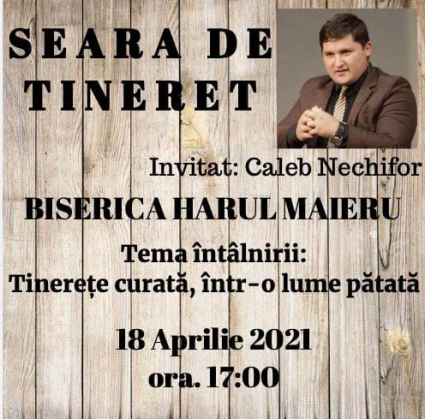 Caleb Nechifor la Biserica Harul Maieru