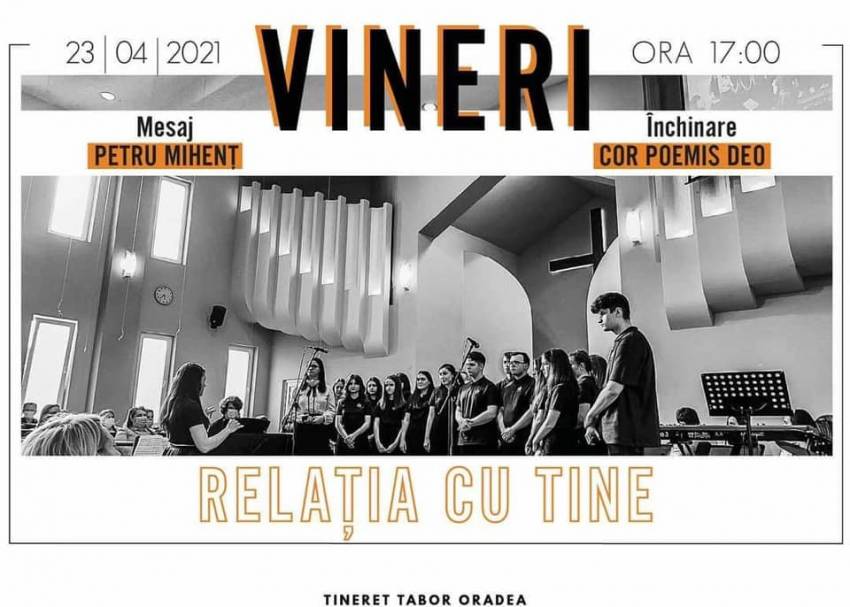 Petru Mihenț la Biserica Tabor Oradea