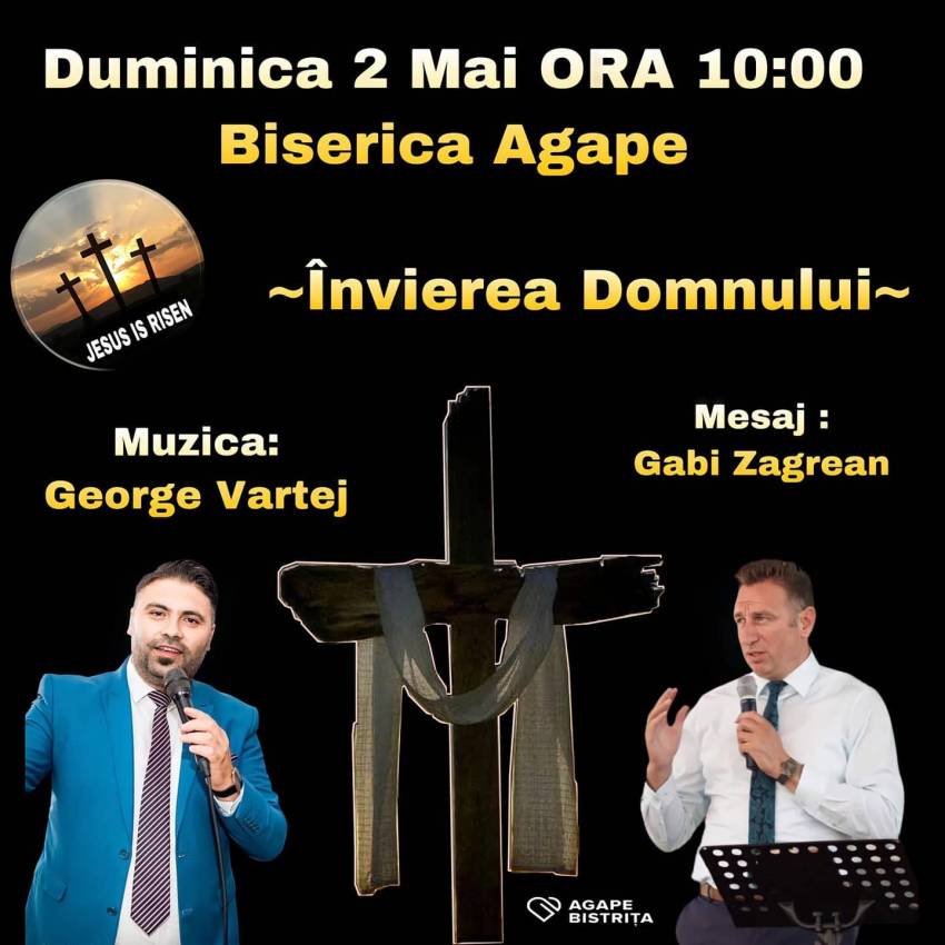 Gabi Zăgrean și George Vârtej la Biserica Agape Bistriţa