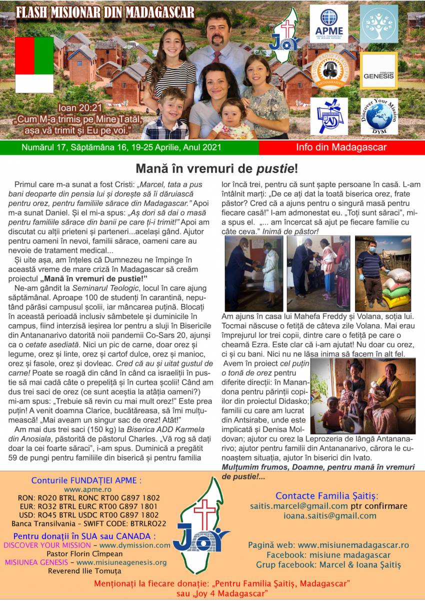 Flash Misionar din Madagascar Nr.17 & 18