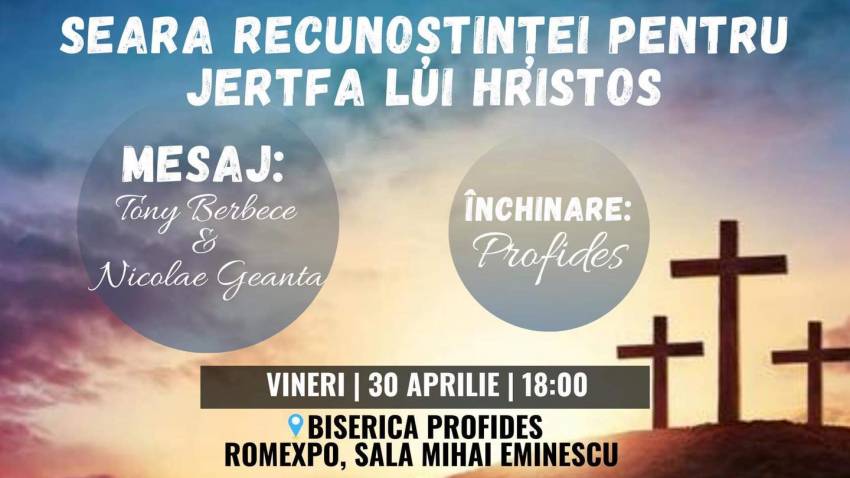 Nicolae Geantă la Biserica Profides Bucureşti