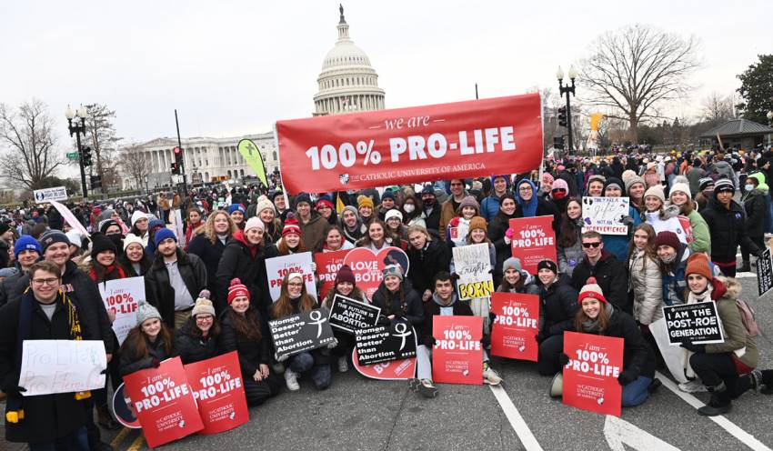 Zeci de mii de persoane la Marșul anual pentru Viață din Washington