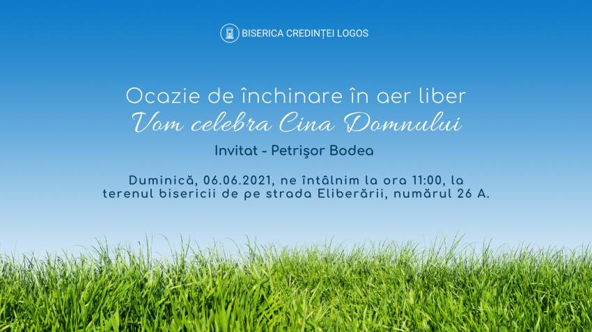 Petrișor Bodea la Biserica Credinței Logos Baia Mare