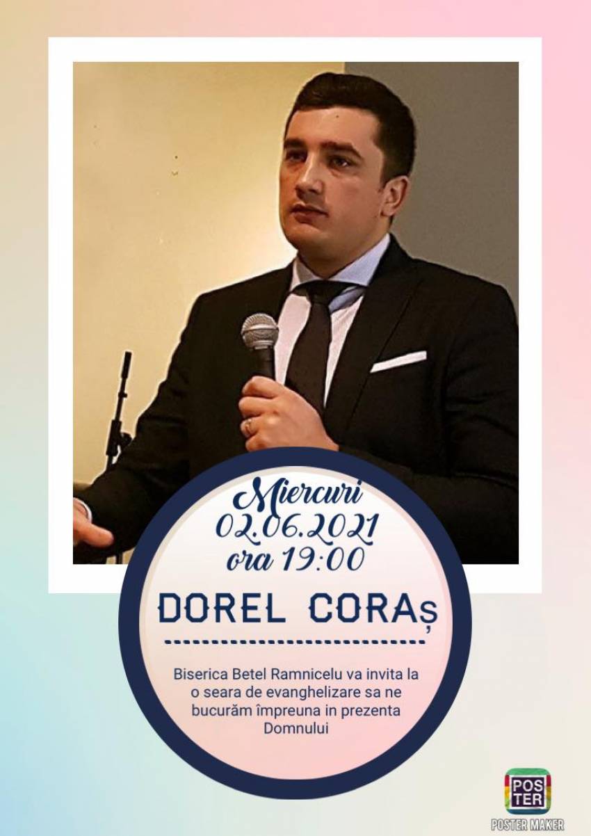 Dorel Coraș la Biserica Betel Râmnicelu