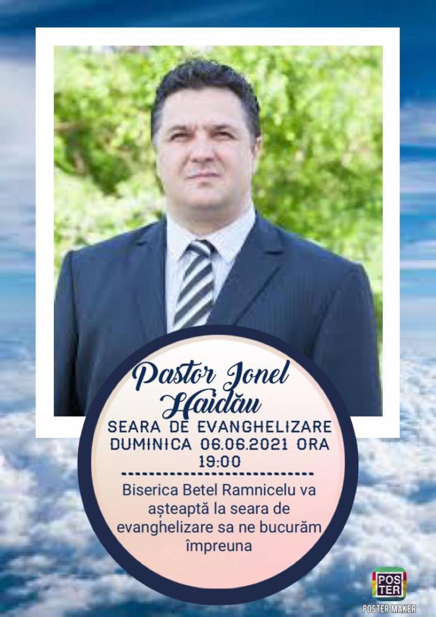 Ionel Haidău la Biserica Betel Râmnicelu