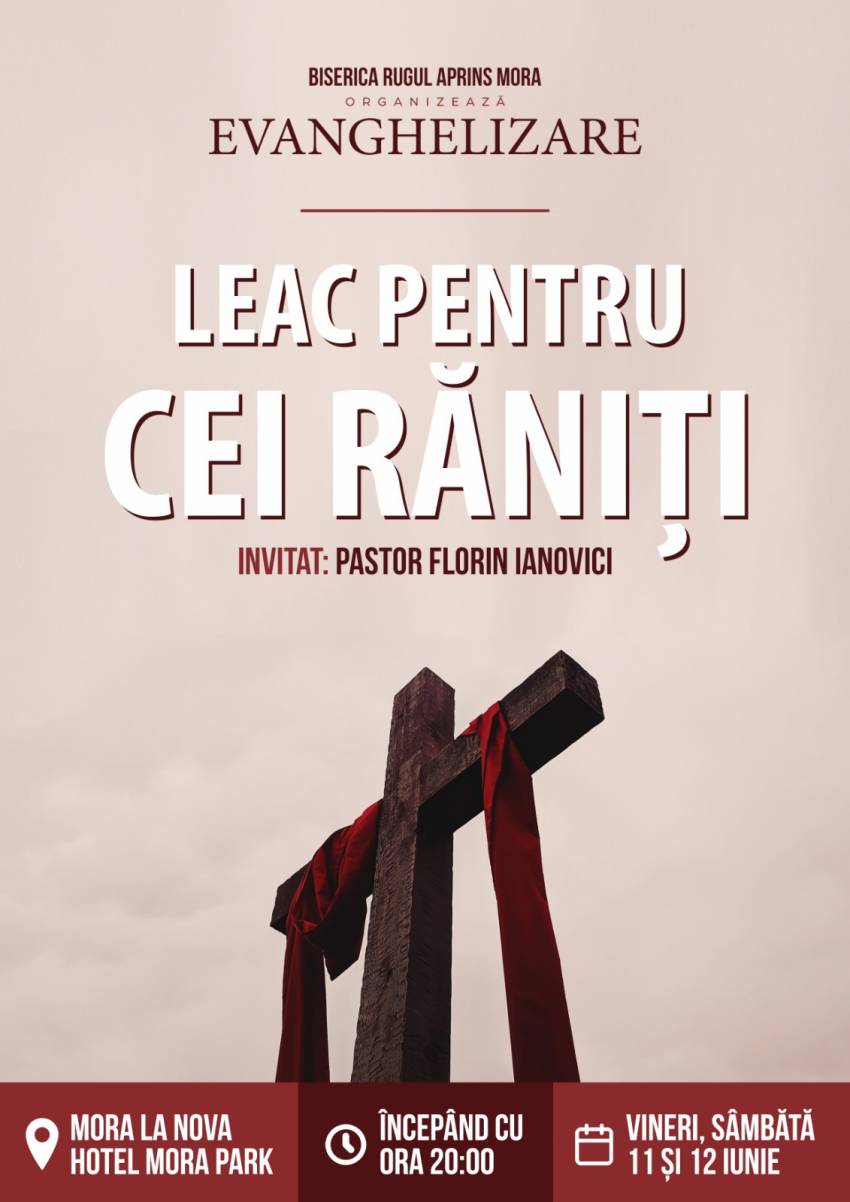 Florin Ianovici la Biserica Rugul Aprins Mora, Spania