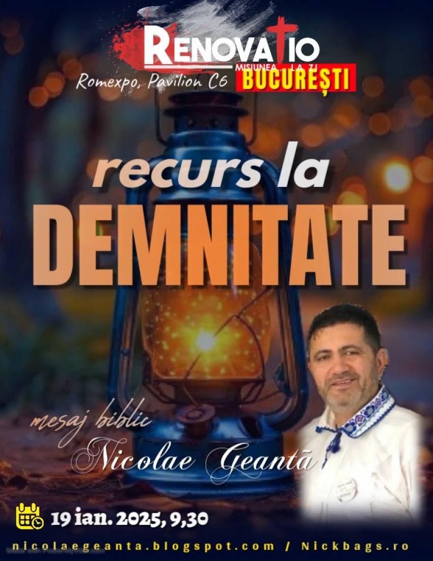 Nicolae Geantă la Biserica Renovatio București