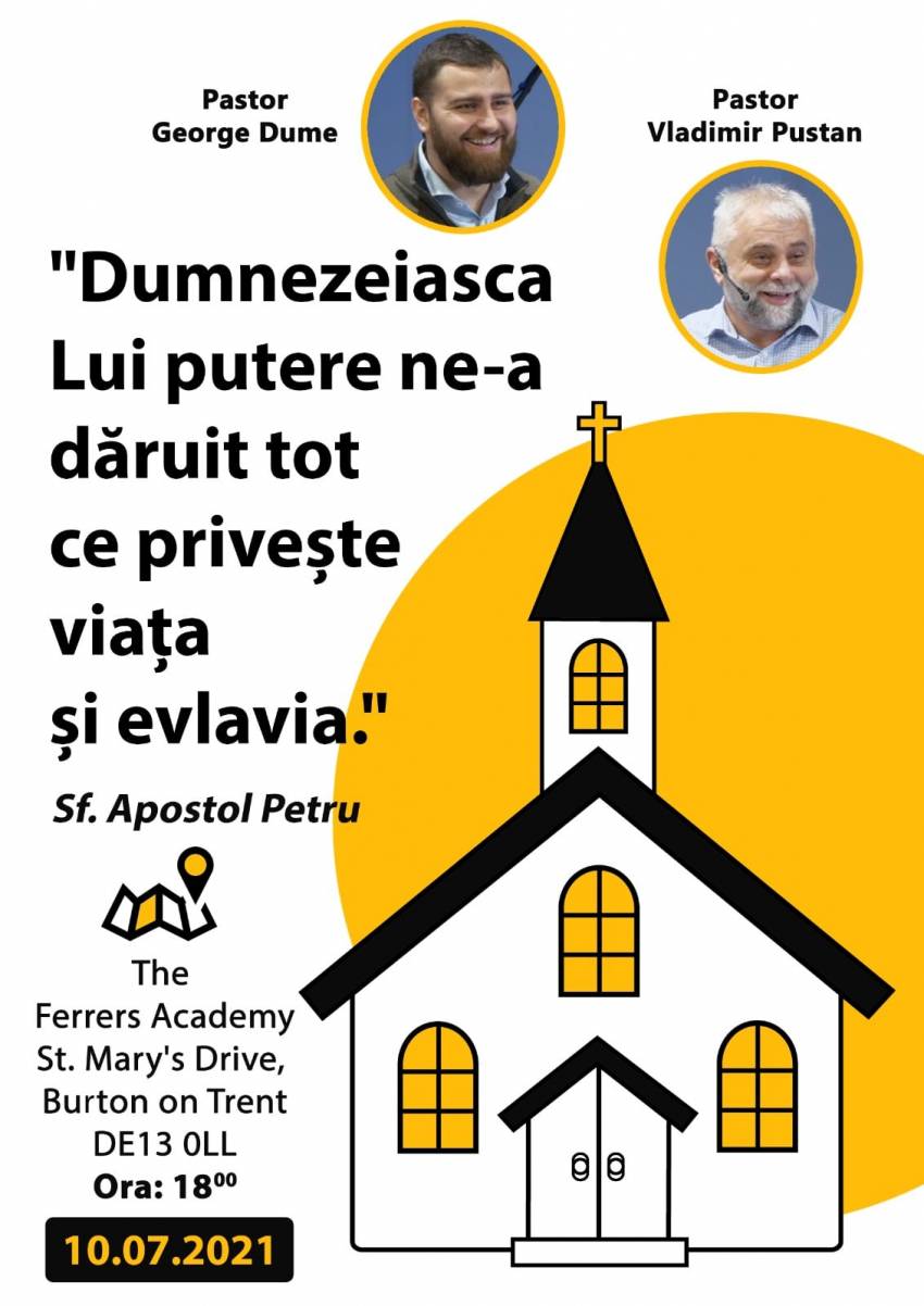 Vladimir Pustan și George Dume la The Ferrers Academy, Burton upon Trent