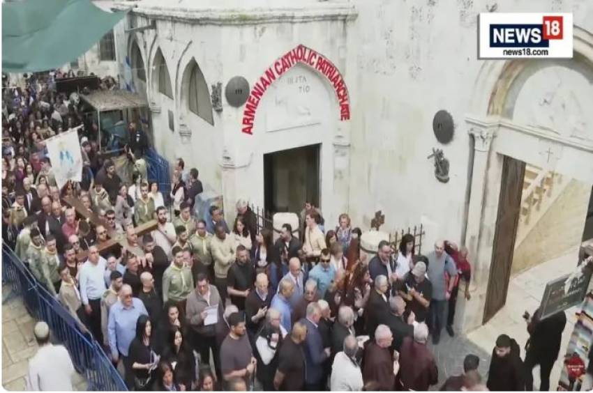 Sărbătorirea Vinerii Mari la Ierusalim în mijlocul războiului din Gaza