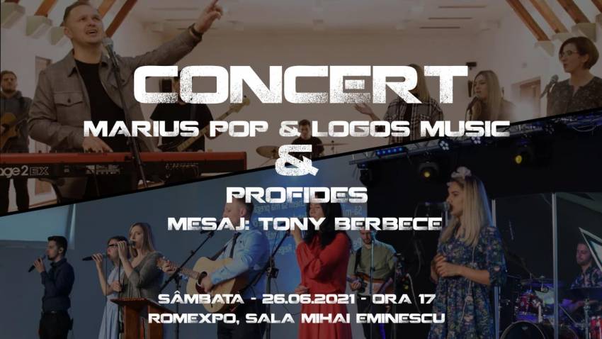 Concert Marius Pop & Logos Music la Biserica Profides București