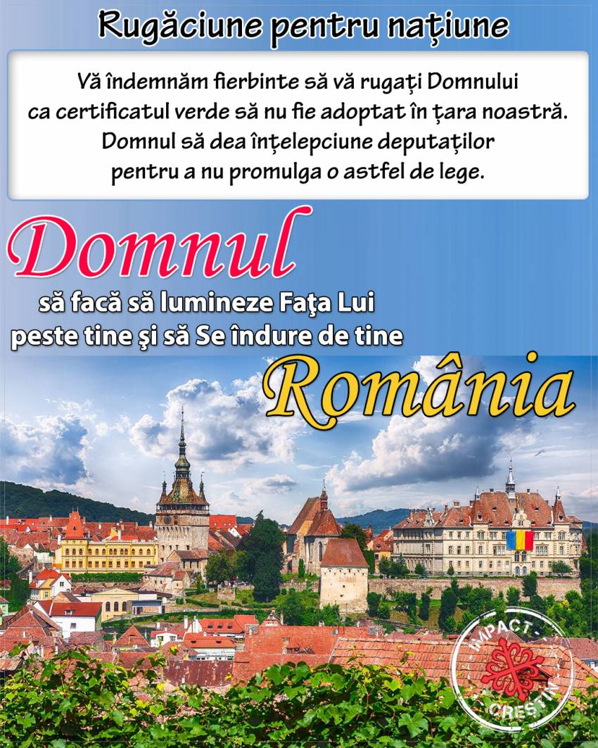 Apel la rugăciune pentru țară!