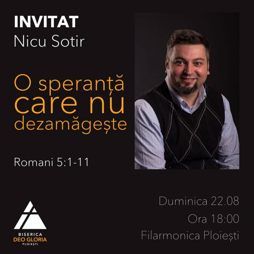 Nicu Sotir la Biserica Deo Gloria Ploiești