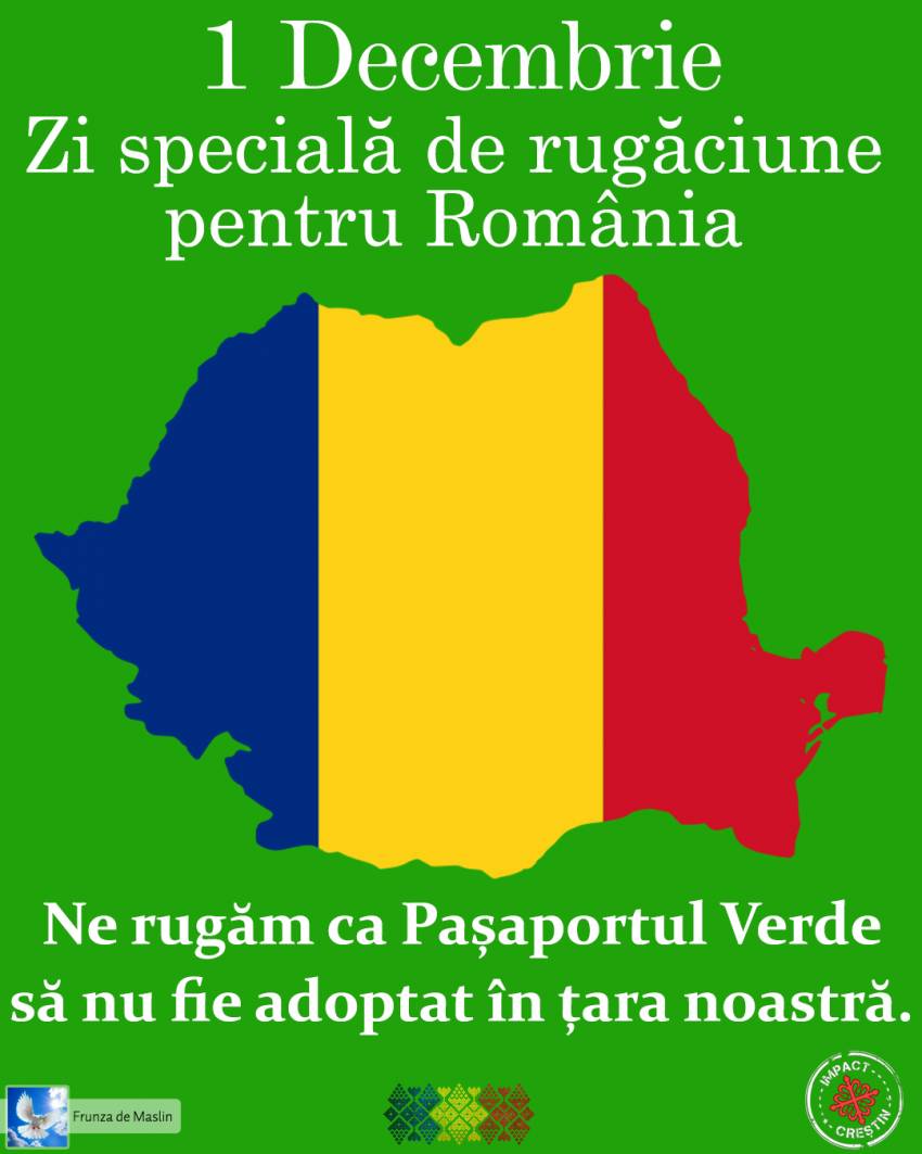1 Decembrie 2021 ◉ Zi specială de rugăciune pentru România!