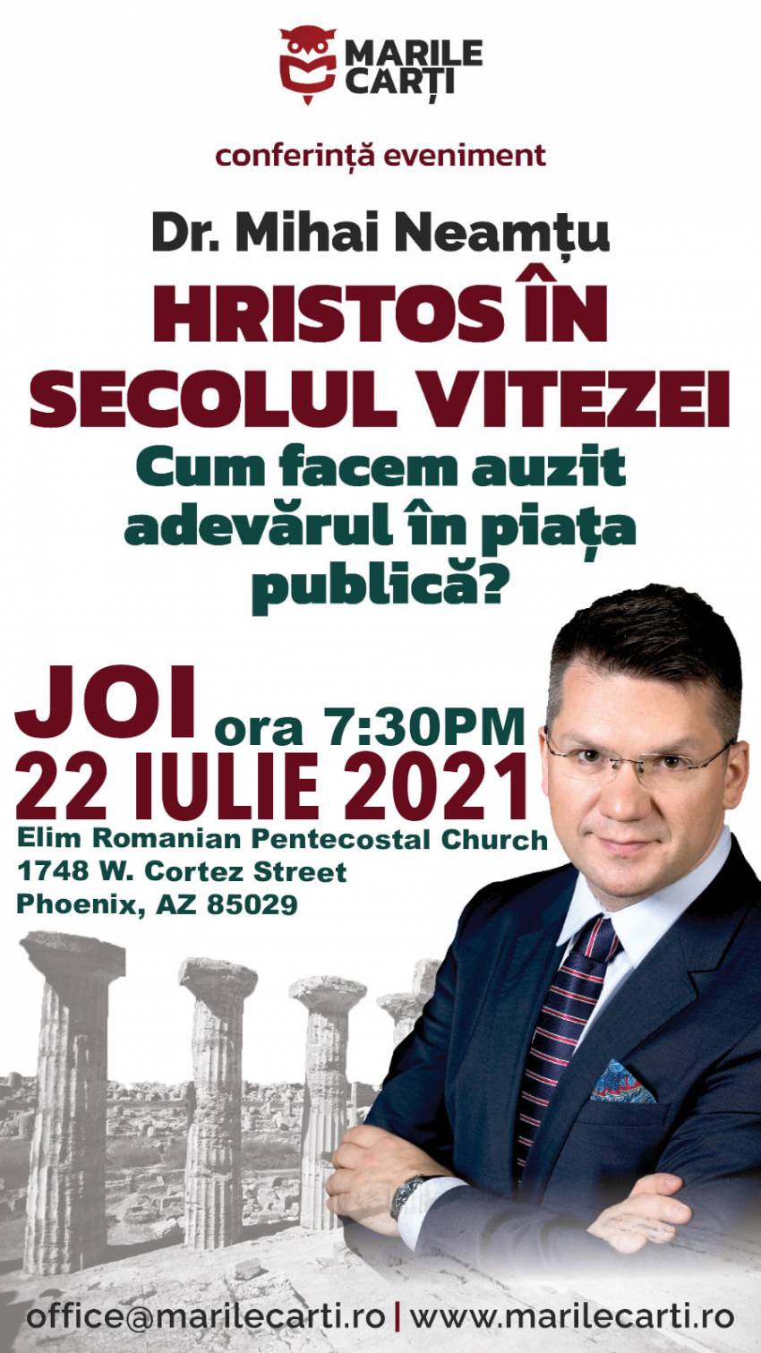 Mihai Neamțu la Elim Romanian Pentecostal Church Arizona