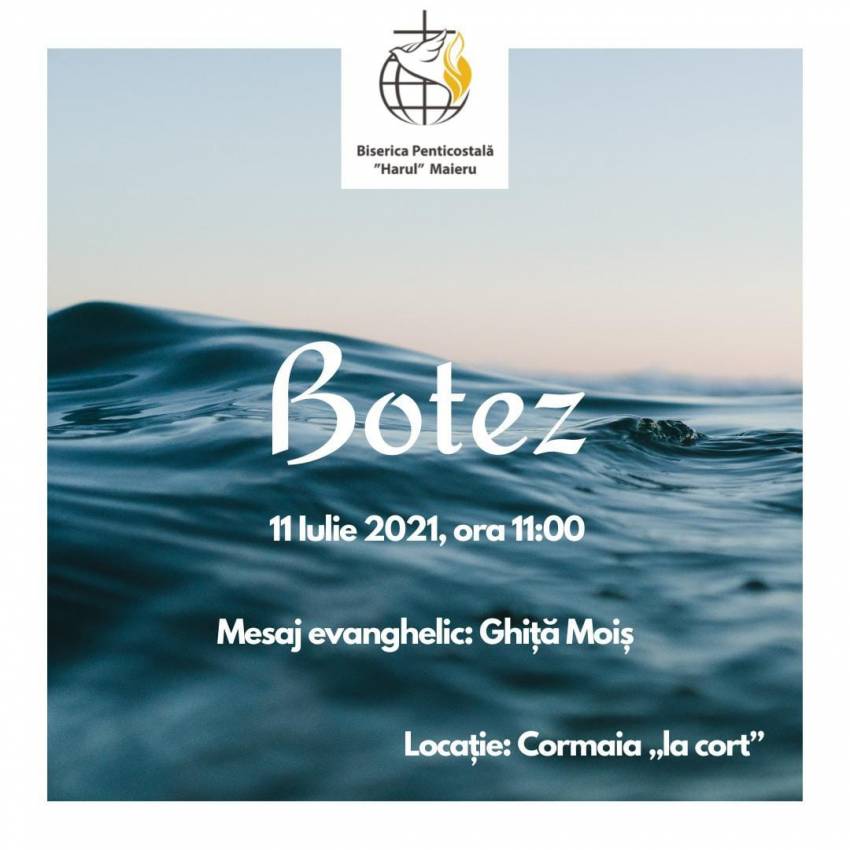 Biserica Harul Maieru ◉ Botez la cortul din Cormaia