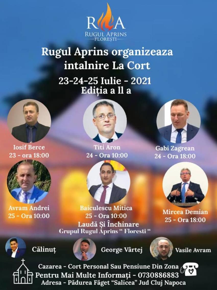 Biserica Rugul Aprins Floreşti ◉ Evanghelizare la cort