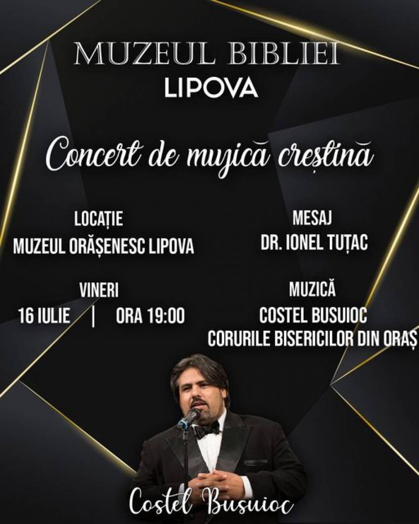 Concert Costel Busuioc la Muzeul Orășenesc Lipova