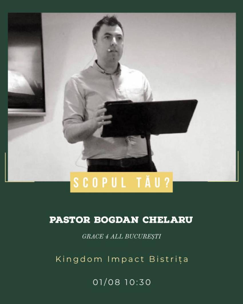 Bogdan Chelaru la Centrul Kingdom Impact Bistrița