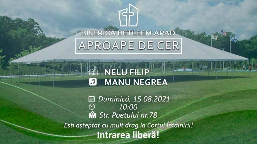 Evanghelizare cu Nelu Filip la Cortul Bisericii Betleem Arad