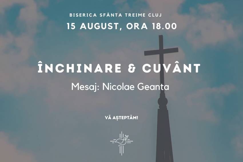 Nicolae Geantă la Biserica Sfânta Treime Cluj-Napoca